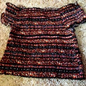 Beautiful crop top very colorful great for party’s size small great condition